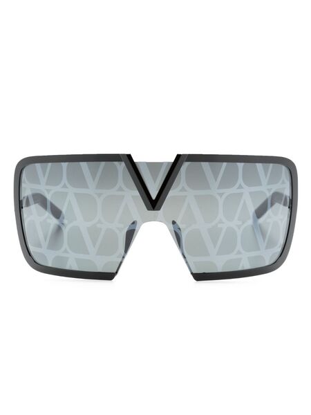  Valentino Garavani Eyewear Romask All-over Lens Decal Sunglasses - Black 