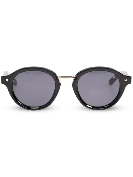  Valentino Garavani Eyewear Round-frame Sunglasses - 132a Black 