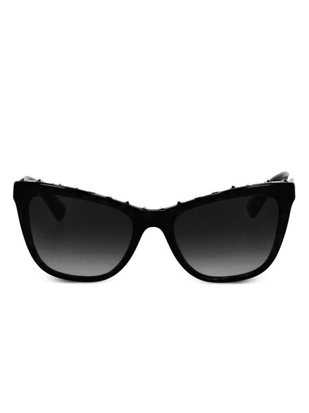  Valentino Garavani Eyewear Studded Cat-eye Sunglasses - Black 