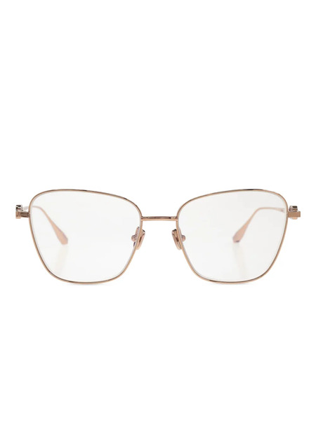  Valentino Garavani Eyewear Vlogo Signature Glasses - Gold 