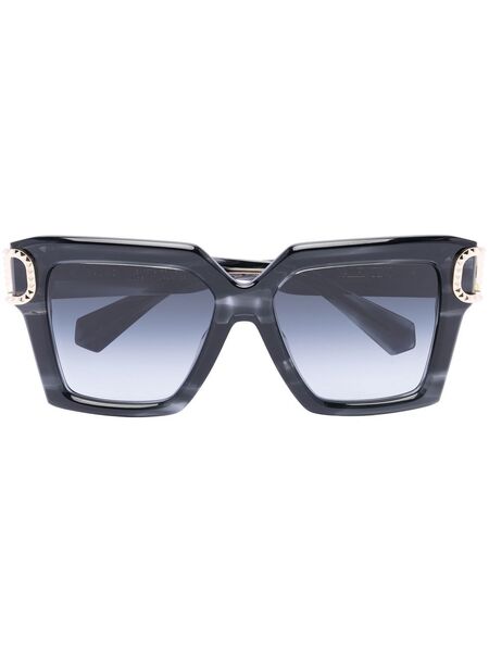  Valentino Garavani Eyewear Vlogo Signature Square-frame Sunglasses - Black 