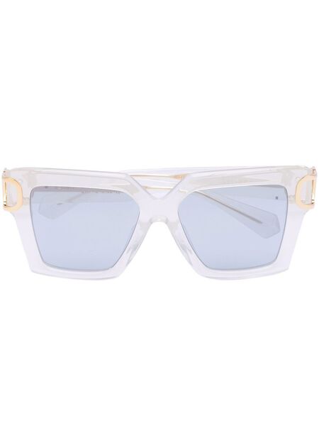  Valentino Garavani Eyewear Vlogo Signature Square-frame Sunglasses - White 