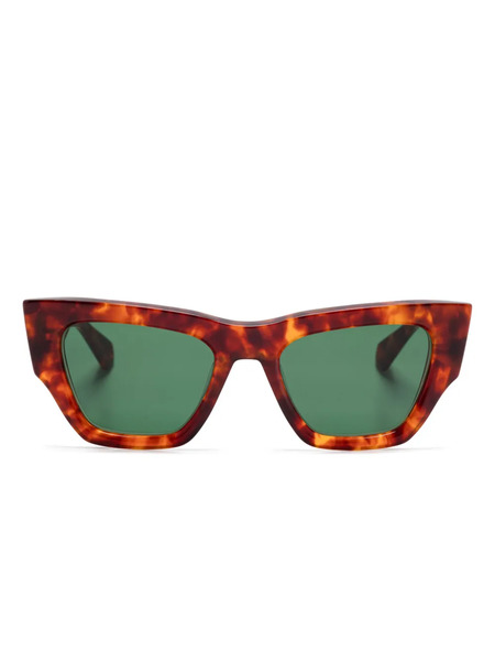  Valentino Garavani Eyewear Vlogo Signature Sunglasses - Brown 