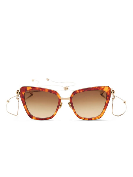  Valentino Garavani Eyewear Vls165 B Chain Sunglasses - Brown 