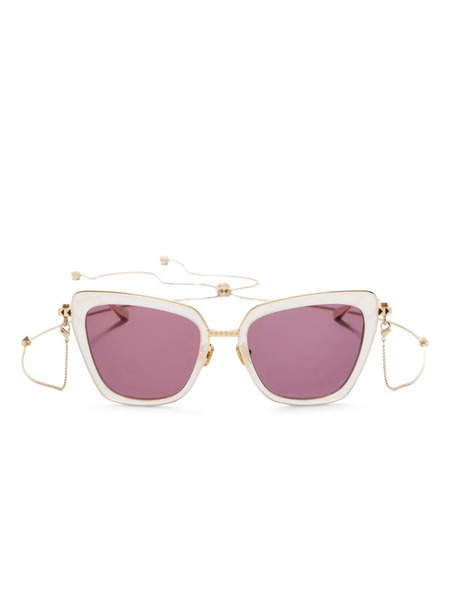  Valentino Garavani Eyewear Vls165 B Chain Sunglasses - White 