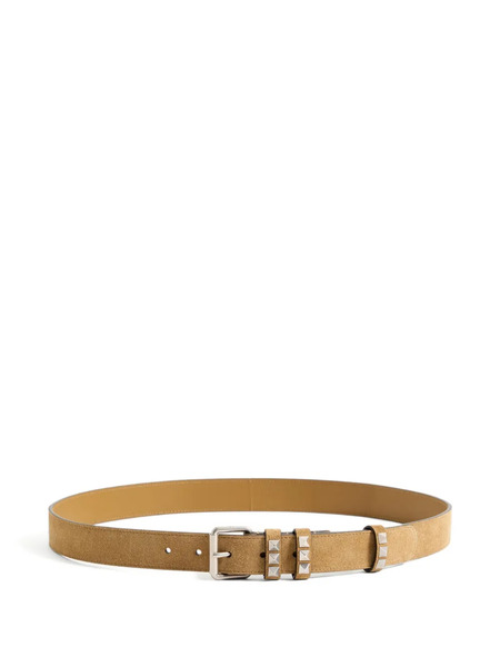  Valentino Garavani Flaneuse Suede Belt - Neutrals 