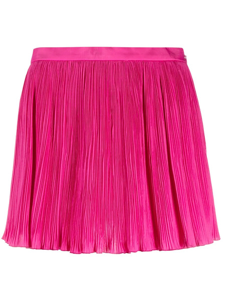  Valentino Garavani Flared Pleated Shorts - Pink 