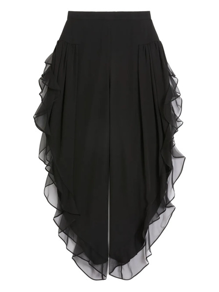  Valentino Garavani Georgette Balloon Trousers - Black 
