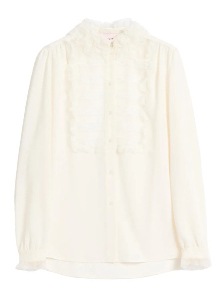  Valentino Garavani Georgette Blouse - White 