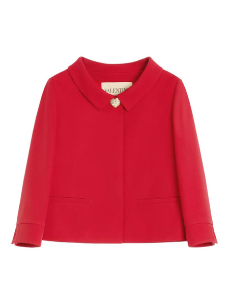  Valentino Garavani Heart-detail Jacket - Red 