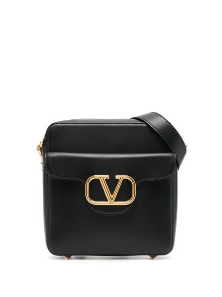  Valentino Garavani Leather Crossbody Bag - Black 