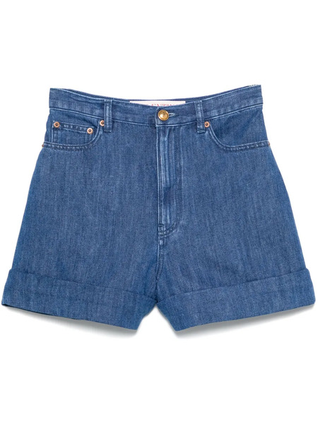  Valentino Garavani Lightweight Denim Shorts - Blue 