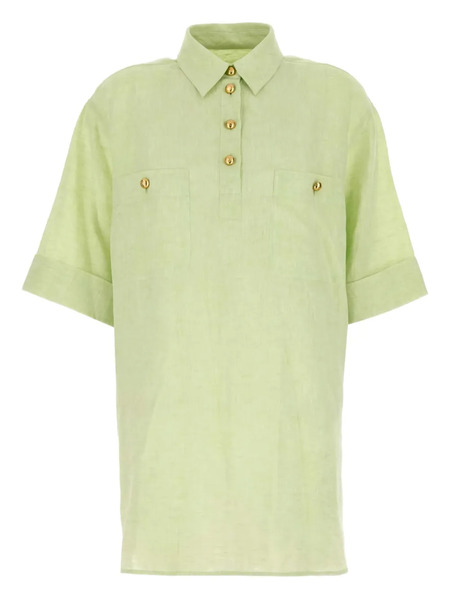  Valentino Garavani Linen Shirt - Green 