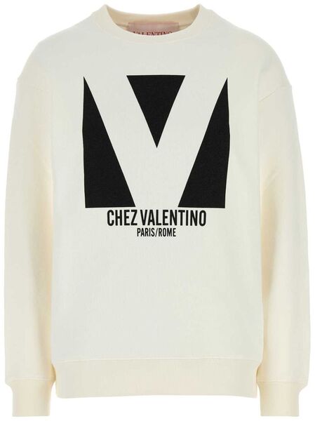  Valentino Garavani Logo-print Sweatshirt - White 