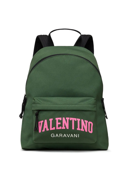  Valentino Garavani Logo-print Top-handle Backpack - Green 