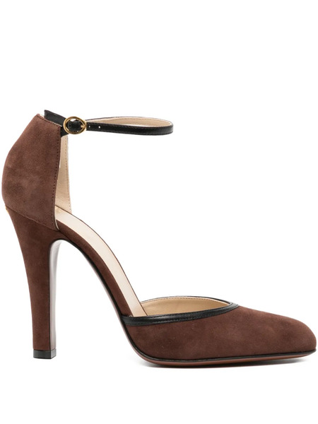  Valentino Garavani 100mm Ankle-strap Heeled Pumps - Brown 