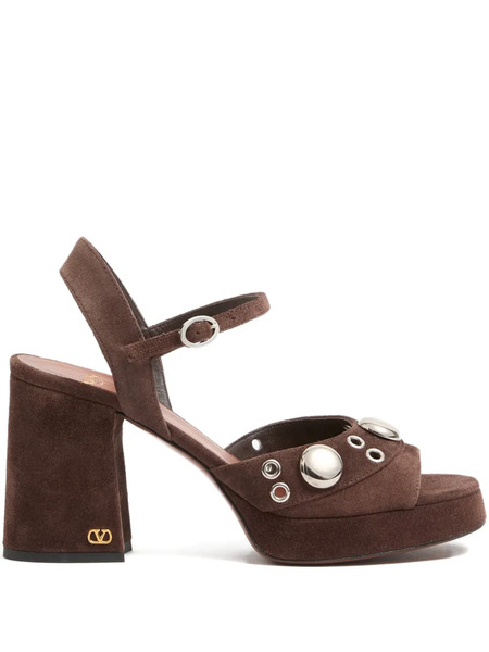  Valentino Garavani Nellcôte Platform Sandals - Brown 