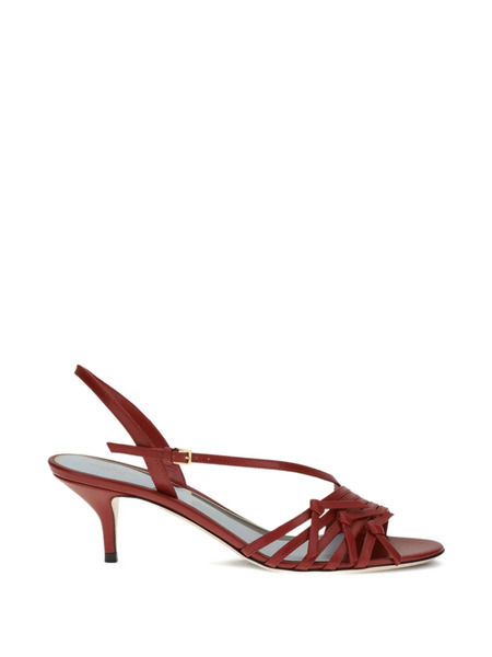  Valentino Garavani Nodine T-strap Sandals - Red 