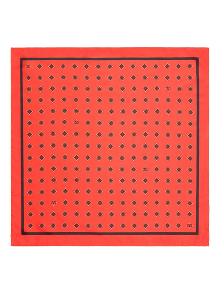  Valentino Garavani Opticool Silk Scarf - Red 