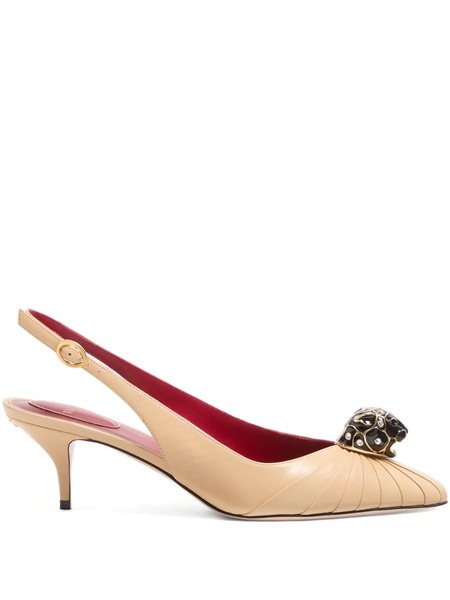  Valentino Garavani Panthea Pleated Pumps - Neutrals 
