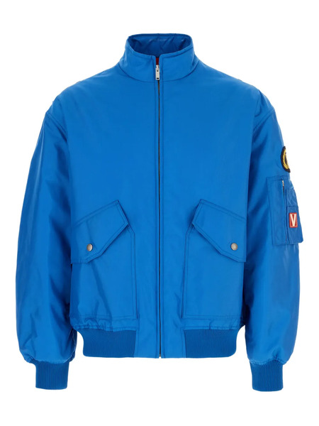  Valentino Garavani Patch-pocket Bomber Jacket - Blue 