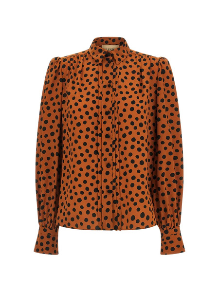  Valentino Garavani Polka-dot-print Shirt - Brown 