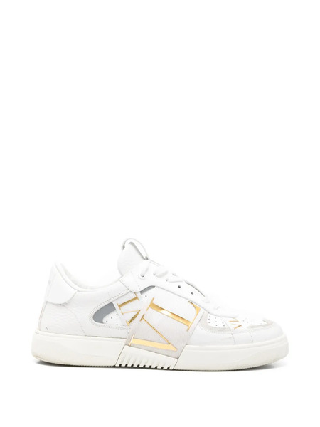  Valentino Garavani Pre-owned Vl7n Leather Low-top Sneakers - White 