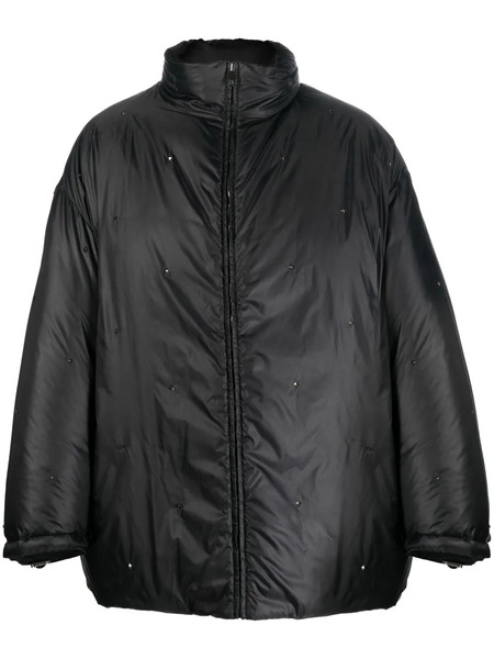  Valentino Garavani Reversible Rockstud Puffer Jacket - Black 