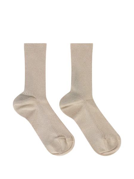  Valentino Garavani Ribbed Socks - Gold 