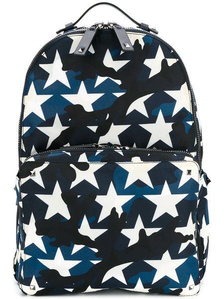 Valentino Garavani Rockstud Camustars Backpack - Blue 