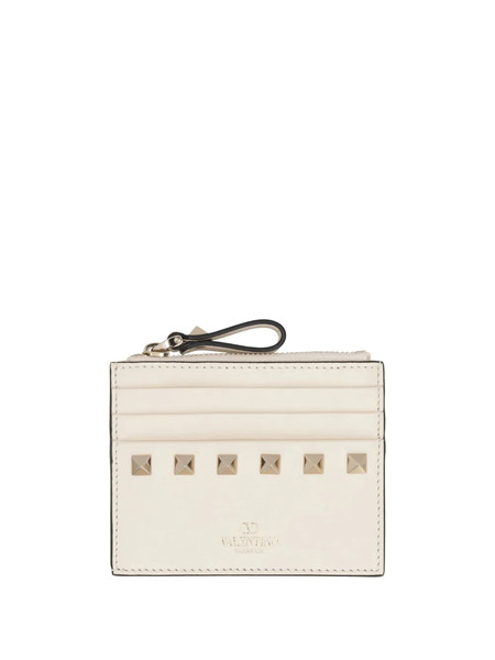  Valentino Garavani Rockstud Card Holder - Neutrals 
