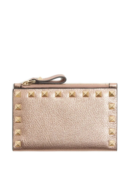  Valentino Garavani Rockstud Card Holder - Pink 