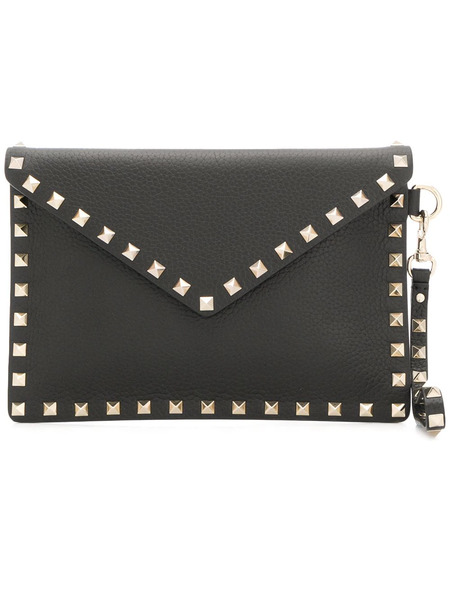  Valentino Garavani Rockstud Envelope Clutch - Black 
