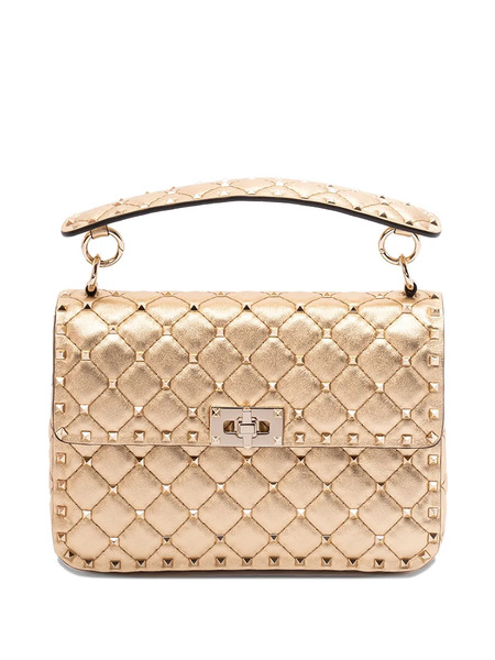  Valentino Garavani Rockstud Spike Shoulder Bag - Neutrals 