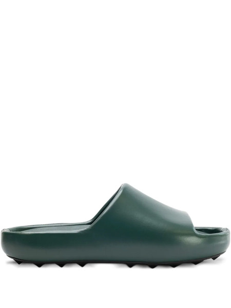  Valentino Garavani Round-toe Slides - Green 