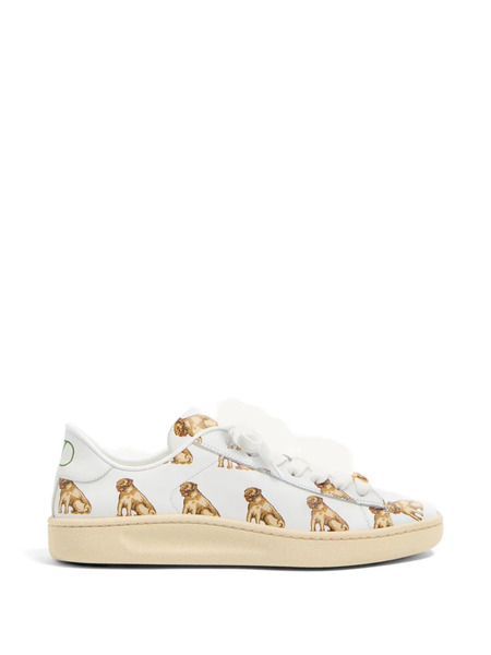  Valentino Garavani Royco Sneakers In Nappa Calfskin With Petit Charles Pattern - White 