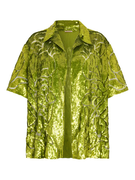  Valentino Garavani Sequin Shirt - Green 