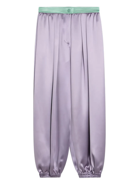  Valentino Garavani Silk Trousers - Purple 