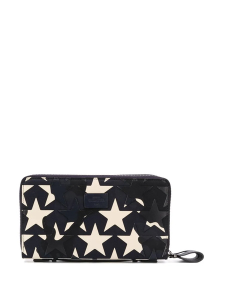  Valentino Garavani Star-pattern Long Wallet - Black 