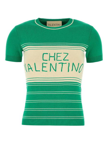  Valentino Garavani Striped Sweater - Green 