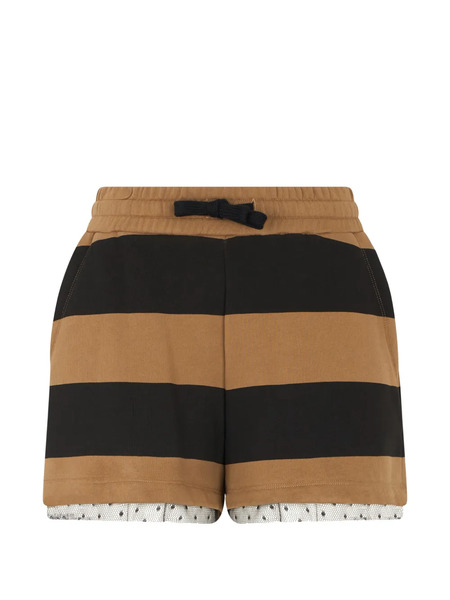  Valentino Garavani Striped Trim Shorts - Neutrals 