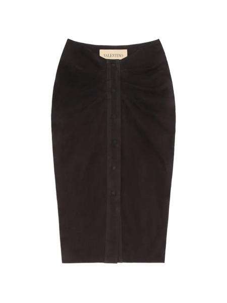  Valentino Garavani Suede Skirt - Black 