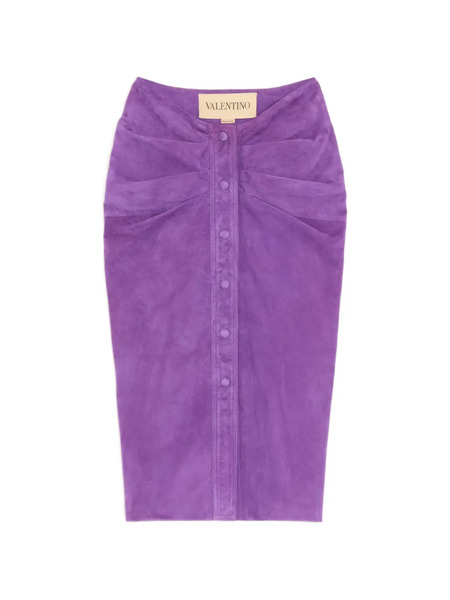  Valentino Garavani Suede Skirt - Purple 