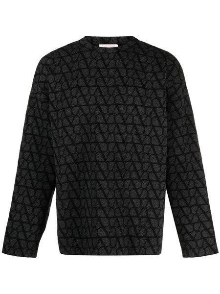  Valentino Garavani Toile Iconographe-pattern Jumper - Grey 