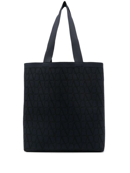 Valentino Garavani Toile Iconographe-print Tote Bag - Blue 