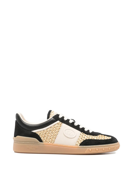  Valentino Garavani Upvillage Raffia Sneakers - Neutrals 