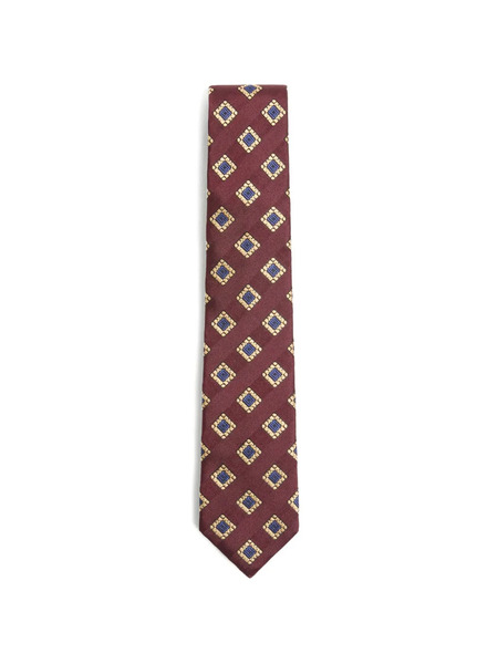  Valentino Garavani Valentie Patterned Tie In Silk, Wool, And Jacquard - Red 