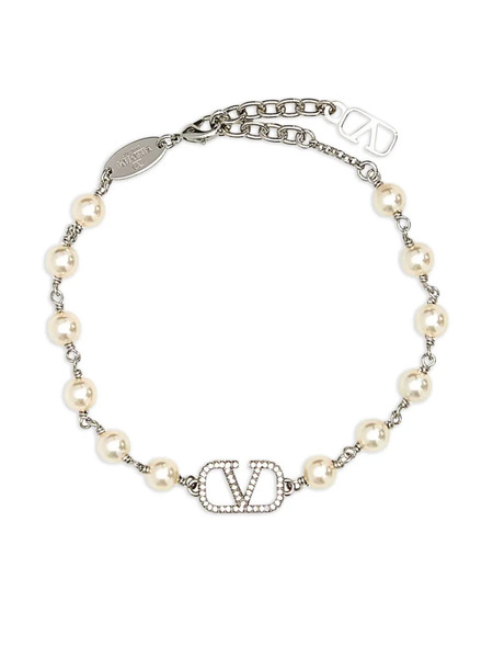  Valentino Garavani Vlogo Bracelet - Silver 