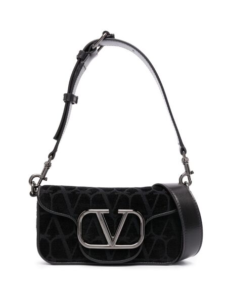  Valentino Garavani Vlogo-monogram Shoulder Bag - Black 