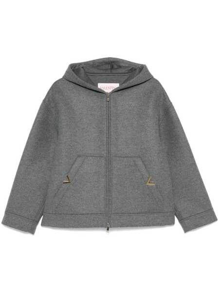  Valentino Garavani Vlogo Oversized Jacket - Grey 